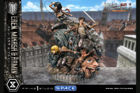 1/4 Scale Eren, Mikasa & Armin Ultimate Premium Masterline Statue (Attack on Titan)
