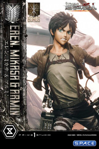 1/4 Scale Eren, Mikasa & Armin Deluxe Ultimate Premium Masterline Statue - Bonus Version (Attack on Titan)