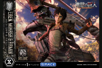 1/4 Scale Eren, Mikasa & Armin Deluxe Ultimate Premium Masterline Statue - Bonus Version (Attack on Titan)