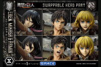 1/4 Scale Eren, Mikasa & Armin Deluxe Ultimate Premium Masterline Statue - Bonus Version (Attack on Titan)