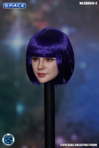 1/6 Scale Chloe Head Sculpt (purple hair)