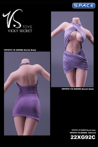 1/6 Scale Cocktail Dress (purple)