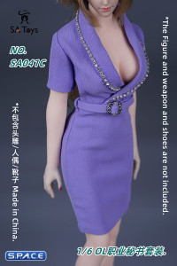 1/6 Scale Secretary Clothing Set (purple)