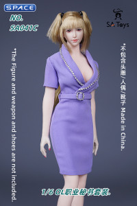 1/6 Scale Secretary Clothing Set (purple)