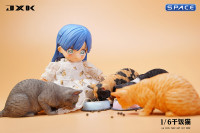 1/6 Scale eating Cat Version B (black)