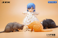 1/6 Scale eating Cat Version B (grey)