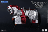 1/6 Scale Armored War Horse of Tournament Knight - Red & White Version (Empire Legend)