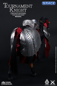 1/6 Scale Armored War Horse of Tournament Knight - Black & Red Version (Empire Legend)