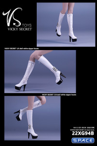 1/6 Scale Plateau Boots (white)