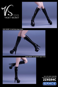 1/6 Scale Plateau Boots (black)