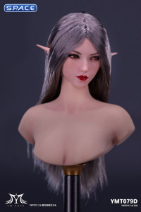 1/6 Scale Elf Twin Mei Head Sculpt (silver hair)