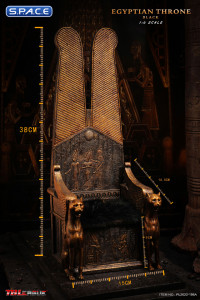 1/6 Scale Black Egyptian Throne