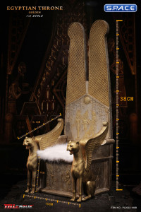 1/6 Scale Golden Egyptian Throne