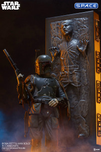 Boba Fett and Han Solo in Carbonite Premium Format Figure (Star Wars)