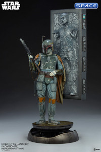 Boba Fett and Han Solo in Carbonite Premium Format Figure (Star Wars)