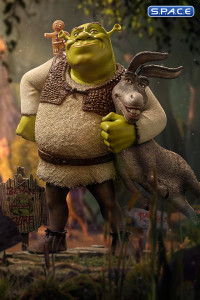 1/10 Scale Shrek, Donkey & The Gingerbread Deluxe Art Scale Statue (Shrek)