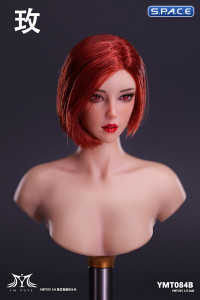 1/6 Scale red eye Rose Head Sculpt (short red hair)