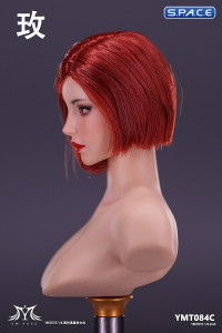 1/6 Scale red eye Rose Head Sculpt (short red hair)