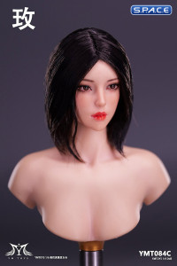 1/6 Scale red eye Rose Head Sculpt (black hair)