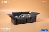 1/6 Scale resting Cat (grey)