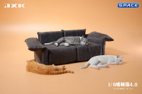 1/6 Scale resting Cat (white)