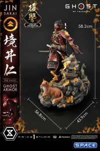 1/4 Scale Jin Sakai Vow of Vengeance Ghost Armor Ultimate Premium Masterline Statue (Ghost of Tsushima)