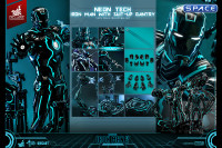 1/6 Scale Neon Tech Iron Man with Suit-Up Gantry Movie Masterpiece MMS672D50 (Iron Man 2)