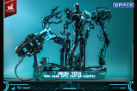 1/6 Scale Neon Tech Iron Man with Suit-Up Gantry Movie Masterpiece MMS672D50 (Iron Man 2)