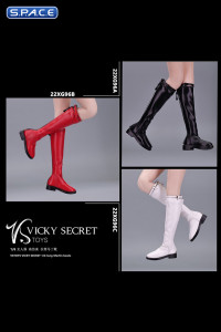 1/6 Scale long Martin boots (red)