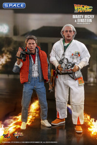 1/6 Scale Marty McFly & Einstein Movie Masterpiece Set MMS573 (Back to the Future)