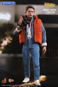 1/6 Scale Marty McFly & Einstein Movie Masterpiece Set MMS573 (Back to the Future)