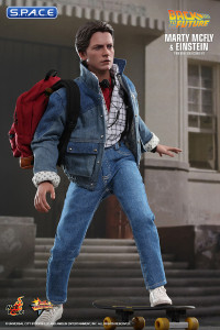 1/6 Scale Marty McFly & Einstein Movie Masterpiece Set MMS573 (Back to the Future)