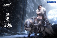 1/6 Scale female Berserker & Snow Wolf (Cold Winter Wolf)