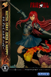 1/7 Scale Natsu, Gray, Erza & Happy Concept Masterline Statue (Fairy Tail)