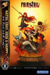 1/7 Scale Natsu, Gray, Erza & Happy Concept Masterline Statue (Fairy Tail)