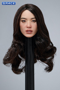 1/6 Scale Michiko Head Sculpt (long brown curly hair)