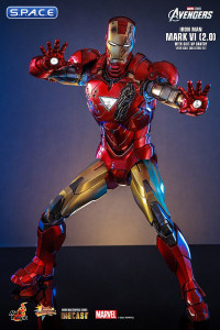 1/6 Scale Iron Man Mark VI 2.0 with Suit-Up Gantry Movie Masterpiece MMS688D53 (The Avengers)