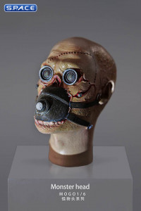 1/6 Scale grotesque Gas Mask Zombie Head Sculpt