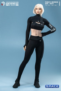 1/6 Scale Gym Clothes Set (black)