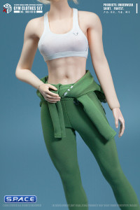 1/6 Scale Gym Clothes Set (green)