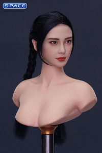 1/6 Scale Lenya Head Sculpt (black hair with braids)