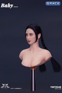 1/6 Scale Lenya Head Sculpt (black hair with braids)