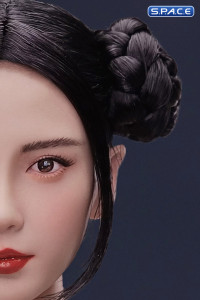 1/6 Scale Lenya Head Sculpt (black hair with space buns)