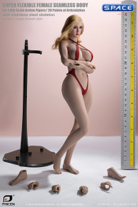 1/6 Scale Seamless female Body S53 with head sculpt (large breast/suntan)