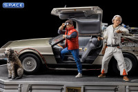 1/10 Scale DeLorean Full Set Deluxe Art Scale Statue (Back to the Future)