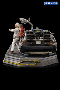 1/10 Scale DeLorean Full Set Deluxe Art Scale Statue (Back to the Future)