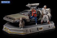 1/10 Scale DeLorean Full Set Deluxe Art Scale Statue (Back to the Future)