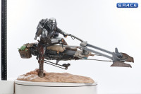 Din Djarin & Grogu on Speeder Bike Premier Collection Statue (The Mandalorian)