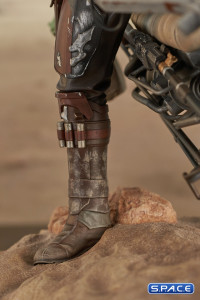 Din Djarin & Grogu on Speeder Bike Premier Collection Statue (The Mandalorian)