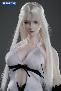 1/6 Scale Akane Head Sculpt (white hair)